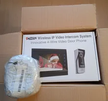 TMEZON Tuya App portero automático para hogar sistema inalámbrico WiFi inteligente timbre de Video de IP 1080P 7 pulgadas con 1x1080P con cable de la puerta teléfono cámara