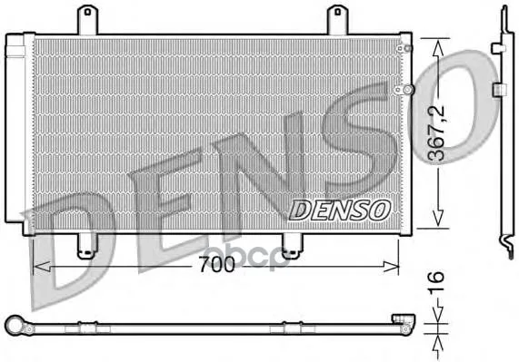 Радиатор Кондиционера Lexus: Es 350 06- Denso арт. DCN51004