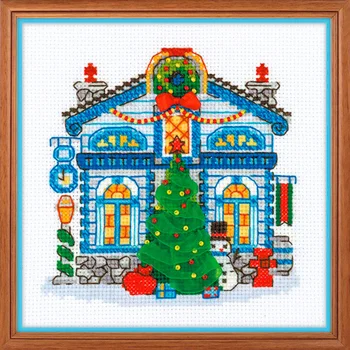 

1662 set for embroidery Riolis 'Ice domic' 15*15 cm