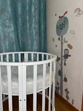 Mural Decals Wallpaper Decor Height-Measure Animal-Trees Nursery Forest Creative Nordic Modern