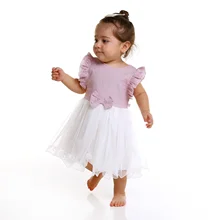 Ebebek BabyZ/кружевное платье с бантом для маленьких девочек