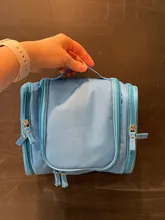 Neceser de viaje de nailon impermeable Unisex, bolsa de cosméticos para mujer, bolsas para maquillaje de viaje colgantes, Kits de aseo y de higiene