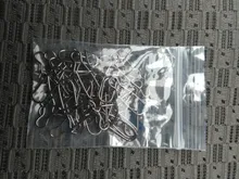 30 unids/lote de gancho de acero inoxidable rápido Clip cerradura Snap giratorio de pesca de anillos de seguridad fotos conector de gancho pesca Pesca