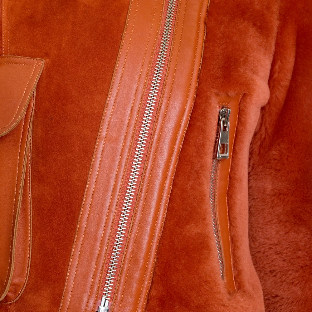 Zoramotti,Leather Jacket,Genuine Leather,Lambskin,Classic,quality,Natural Leather,Keeps,Warm