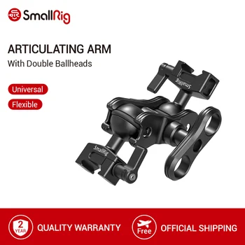 

SmallRig Articulating Magic Arm with Double Ballhead NATO Clamps Monitor Mount for Field Monitor Lights DIY Rig - 2072
