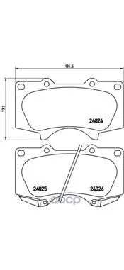 Колодки Тормозные Передние Brembo P83102 Brembo арт. P83102