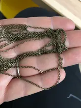 5 metros 1,5, 2,0, 2,5mm Oval cadenas para fabricación de joyería DIY suministros de pulsera de collar de cadena de resultados