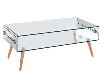 

Table HOLLAND, wood, glass, 110x55 cms