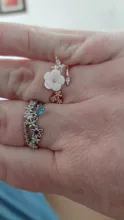 Anillos de circonita de cristal para mujer, anillos abiertos ajustables con forma de hoja de flor y mariposa, joyería de compromiso para boda, regalo, novedad de 2021