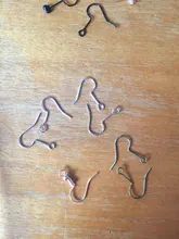 Ganchos para pendientes de 20x17mm, cierres para pendientes de color dorado y negro, accesorios para joyería DIY