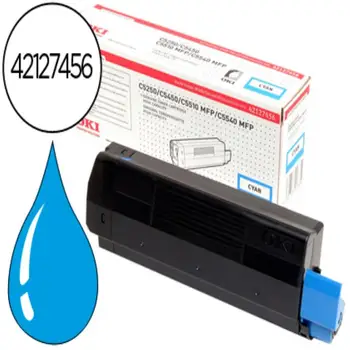 

Toner oki c5250/5450/5510mfp/5540mfp cyan high capacity-5000 pag- type c6 47030-42127456