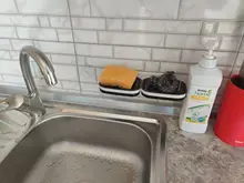 Dishes-Box Toiletries-Organizer Soap Drain-Sponge-Holder Bathroom-Accessories Storage-Rack