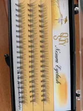 QSTY 60 uds. Natural largo conjunto de pestañas individuales Extensión Profesional 10D visón pestañas falsas maquillaje pestañas blandas de imitación