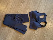 Las mujeres de Yoga Fitness conjunto gimnasio sin costuras de Bras + polainas + Camisetas fitness deportes ropa de entrenamiento, carrera, Yoga traje de ropa deportiva