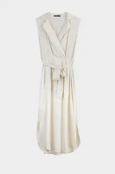 

Trendyol Belted Double Breasted Collar Dress TWOSS20EL2738