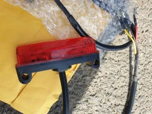 Lámpara LED de freno trasero para motocicleta, luz de matrícula trasera de 12V, accesorios decorativos