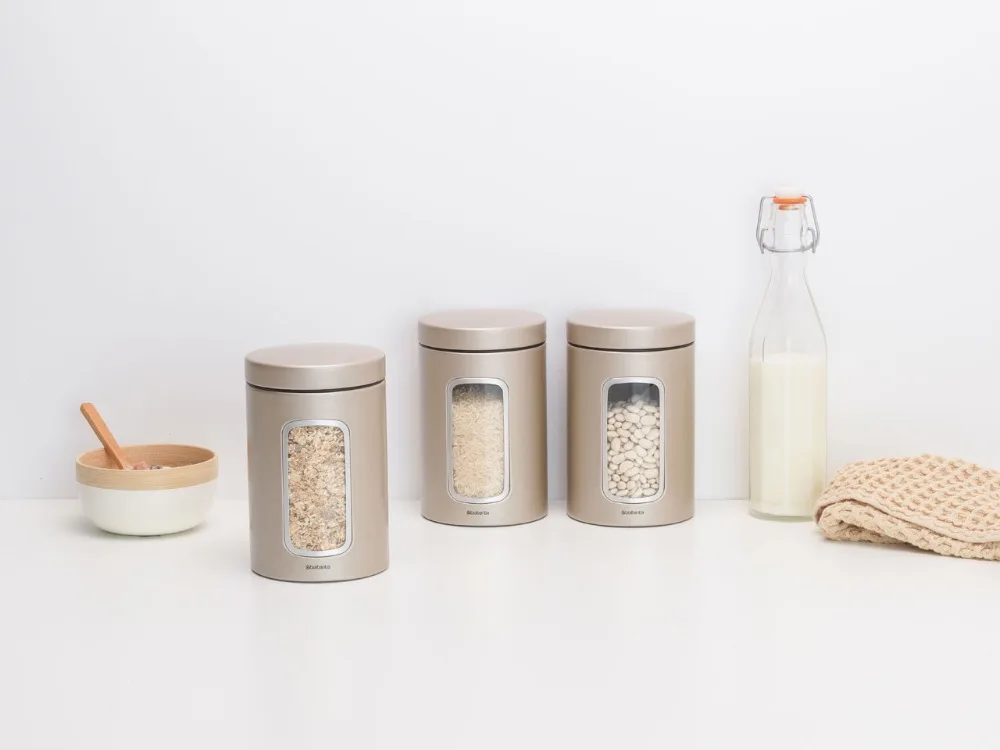 304842 Window Canister Set, 1.4L - Champagne - 8710755304842 -21234