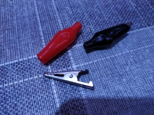 Crocodile Alligator-Clip Electrical-Clamp Testing S4 Probe-Meter Metal for Black Red