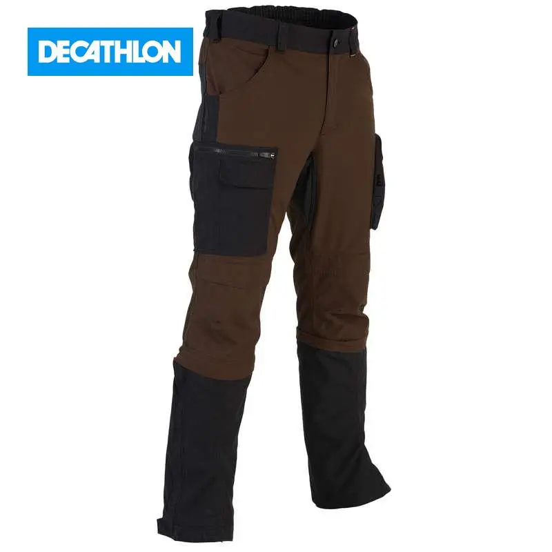 Брюки для охоты прочные и &quotдышащие&quot с гетрами STEPPE 920 SOLOGNAC х Decathlon|Охотничьи