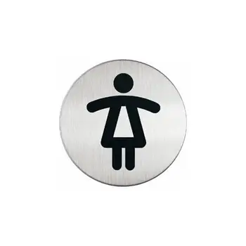 

Pictogram Dia 8,3cm 'toilette donna' in acciaioDURABLE5.56