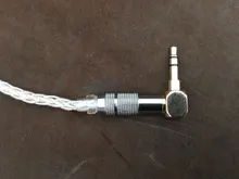 Chapado en oro estéreo con Clip 3,5mm 3 polos 4 Reparación de postes de auriculares Cable con enchufe de clavija de enchufe de Audio Jack conector de soldadura