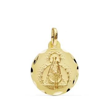 

Medal 18k gold Virgin Head 16mm. [AB0779]