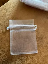 100 unids/lote 5x 7/7x 9/10x15cm bolsas de joyería de Organza bolsa de lazo de Organza bolsa de embalaje de la joyería bolsas joyería bolso bolsa de