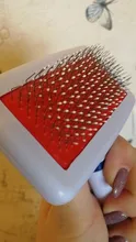 Multi-propósito peine para perro y gato aguja de cepillo para el cabello para mascota para Yokie cachorro perro pequeño removedor de pelo de belleza para mascotas aseo herramienta