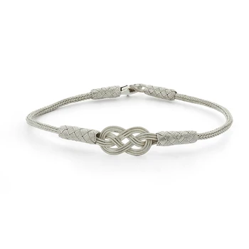 

Silver 925 Sterling Kazaziye Hand Knitting Bracelet