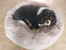 Cats Nest Bed-House Pet-Cushion Pets-Supplies Dog-Mat Plush-Dog Round Warm Soft Winter