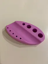 Soporte ovalado de silicona para herramientas de tatuaje, soporte para Microblading, pigmento, taza para tinta, máquina de maquillaje permanente, accesorios para tatuaje