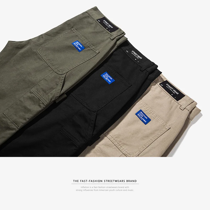 Новая коллекция, брендовая одежда, штаны до щиколотки, хип-хоп стиль, модные, свободные, повседневные штаны для мужчин, одноцветные брюки, 310W17