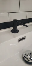Sink Soap-Dispenser Pump Detergent Liquid Stainless-Steel Kitchen Black Solid Large-Capacity
