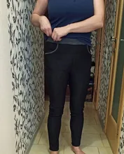 Pantalones de pitillo de talla grande para mujer, polainas de invierno cálidas de terciopelo grueso, ceñido de cintura alta, mallas femeninas, 90H, S-4XL