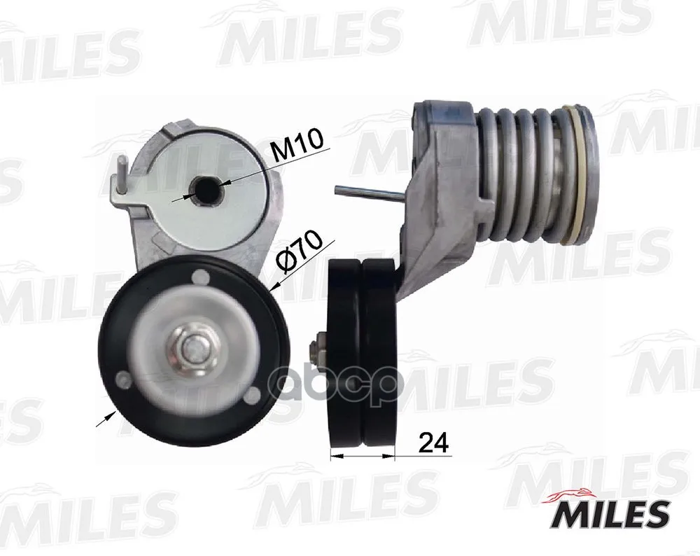 Натяжитель Ремня Приводного Vag 1.4-1.6 16v Miles Ag00048 Miles арт. AG00048