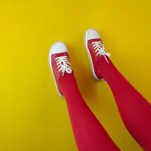 Student Shoes Flat-Bottom Trend-Color Genuine-Leather Women Lace-Up Girl Casual Matching