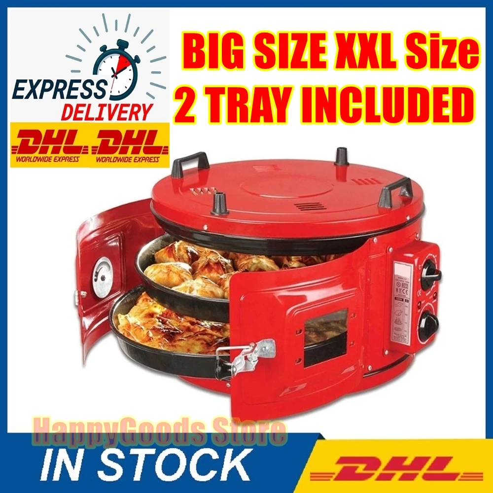 COLORE ROSSO Commerciale Rotondo Piano di Lavoro 220V Tamburo Forno per  Panetteria Pasticceria Snack Biscotto Girarrosto Pizza Multiuso Forno 2xPan  incluso|Ovens| - AliExpress