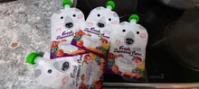 4 unids/pack de dibujos animados 200ML/250ML niños bolsa de almacenamiento de bolsa para leche de pecho alimento reutilizable para bebé bolsa de bebé doble cremallera las bolsas de alimentación