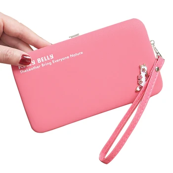 

2019 Women Leather Wallet, Long Leather Wallet, Purses With Strap, Card Holder, Large Capacity Women's Wallets, Women's Handbag