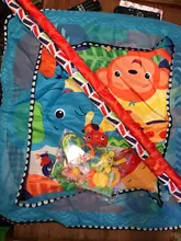 Manta de juego para gatear para bebés, estera multifunción para gatear con valla, juguetes de iluminación, 0-18