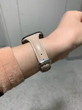 Correa de cuero para Apple Watch, banda de 42MM, 38MM, 40mm y 44mm para iWatch, hebilla deportiva series 1, 2, 3, 4, 5, 6 se, gran oferta