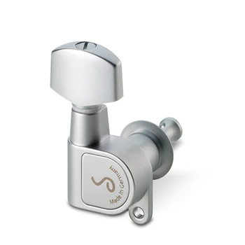 

10010320.01.36 M6 180 set of single bulb mechanics, 6 left, small, Mat. chrome, Schaller