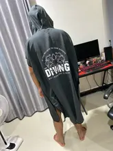 HOTMANGO-Toalla Poncho de microfibra para Surf, traje de baño cambiante con capucha, actividades deportivas, adultos, hombres y mujeres