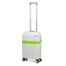 Чемодан пластиковый на четырех колесах BAUDET, для ручной клади,(размер S), 34,5 л