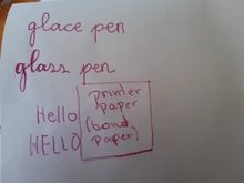 Uds paquete seguro de vidrio Vintage Dip inmersión sostenedor de la pluma firma de tinta plumas fuente de cristal hecho a mano Dip pluma fuente