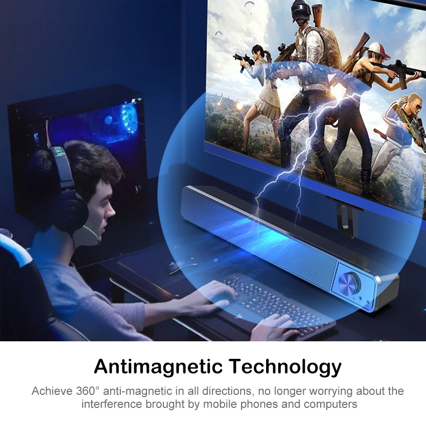 Wiresto Wireless Bluetooth Speaker Portable Bluetooth5.0 Speaker Wireless Speaker 4D Stereo Music Surround