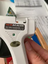 NEWACALOX 20 W UE/EE.UU. Plug Hot Melt Pegamento Pistola con 20 unids 7mm barra de Pegamento Industrial Mini Pistolas de Termo Gluegun Calor Temperatura herramienta