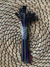 Tira de luces LED RGB RGBW, 10 pares, 2 pines, 3 pines, 4 pines, 5 pines, conector JST SM macho y hembra para COB WS2812B SK6812 WS2815 2835 5050