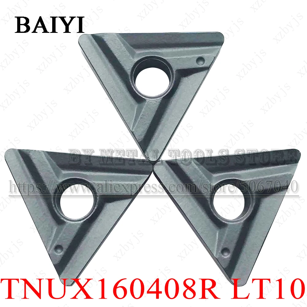 For Steel TNUX160408R Carbide Inserts Cutting tool For Lathe CNC 10PCS 
