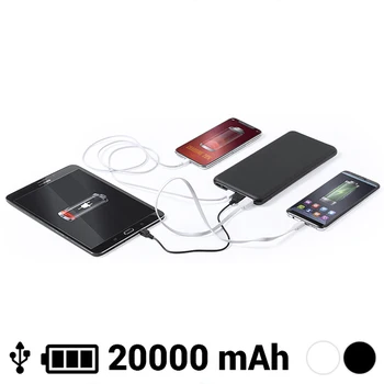 

Power Bank 20000 mAh USB-C Lightning Micro USB 145784